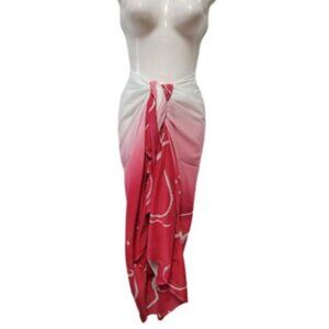 Womens Sarong Cotton Wrap Handpainted Batik Wrapskirt Beach Pareo Beachwear-NEW